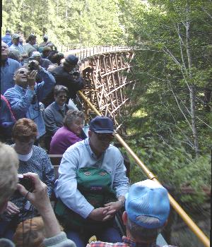 image of open air car during PNWC excursion